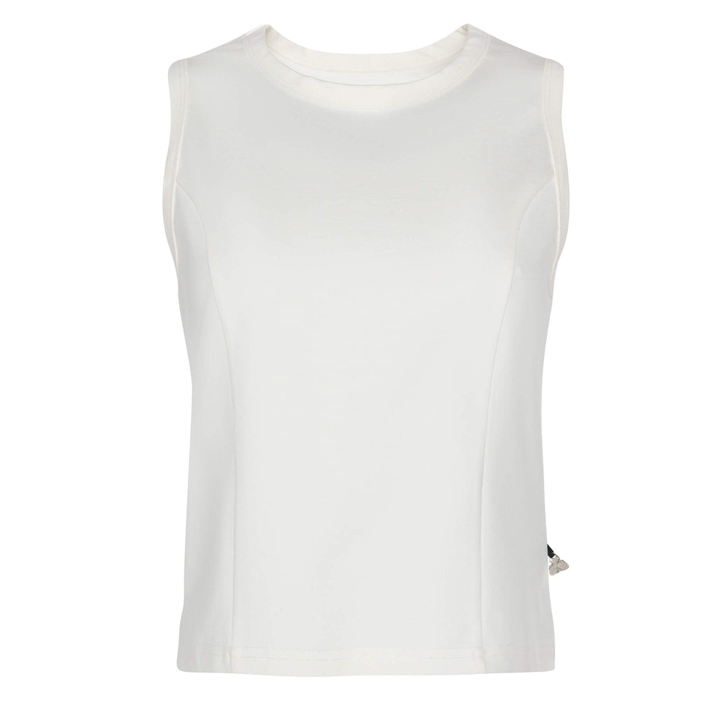 Reese - Structured Crew Neck Side Slit Camisole