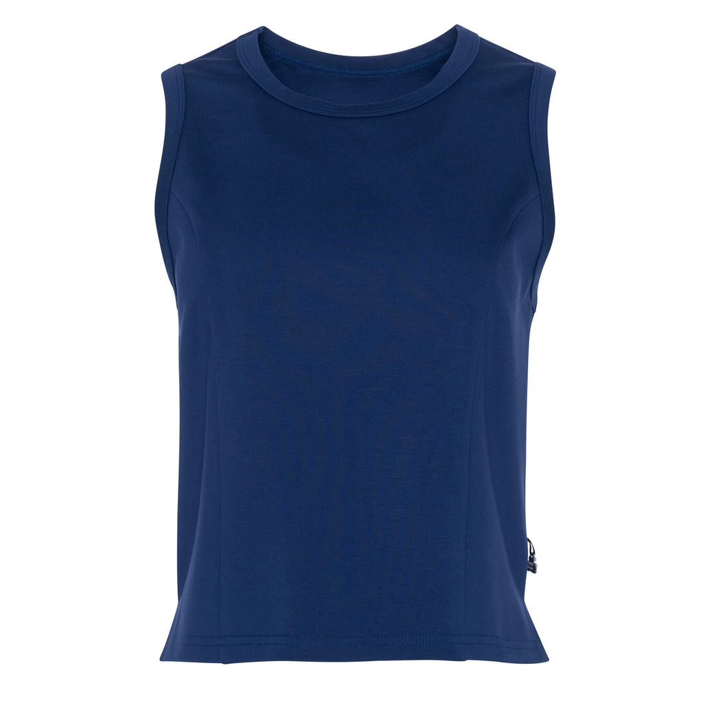 Reese - Structured Crew Neck Side Slit Camisole