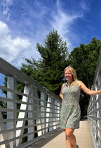 Louysa - Robe courte sans manche avec fermeture éclair