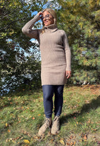 Tania : Robe a col roulé en tricot
