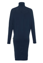 Robe longue Vanessa à col roulé, couleur marine, produit fait au Québec par KSL!