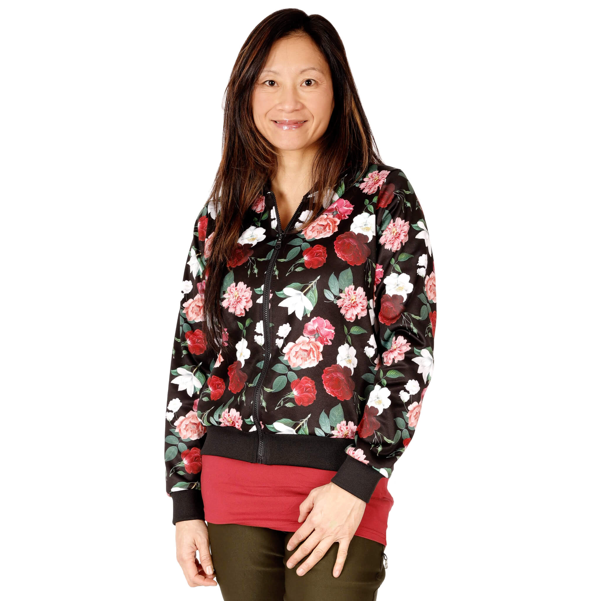 Veste bomber ample à manches longues imprimé Rosie - Billy