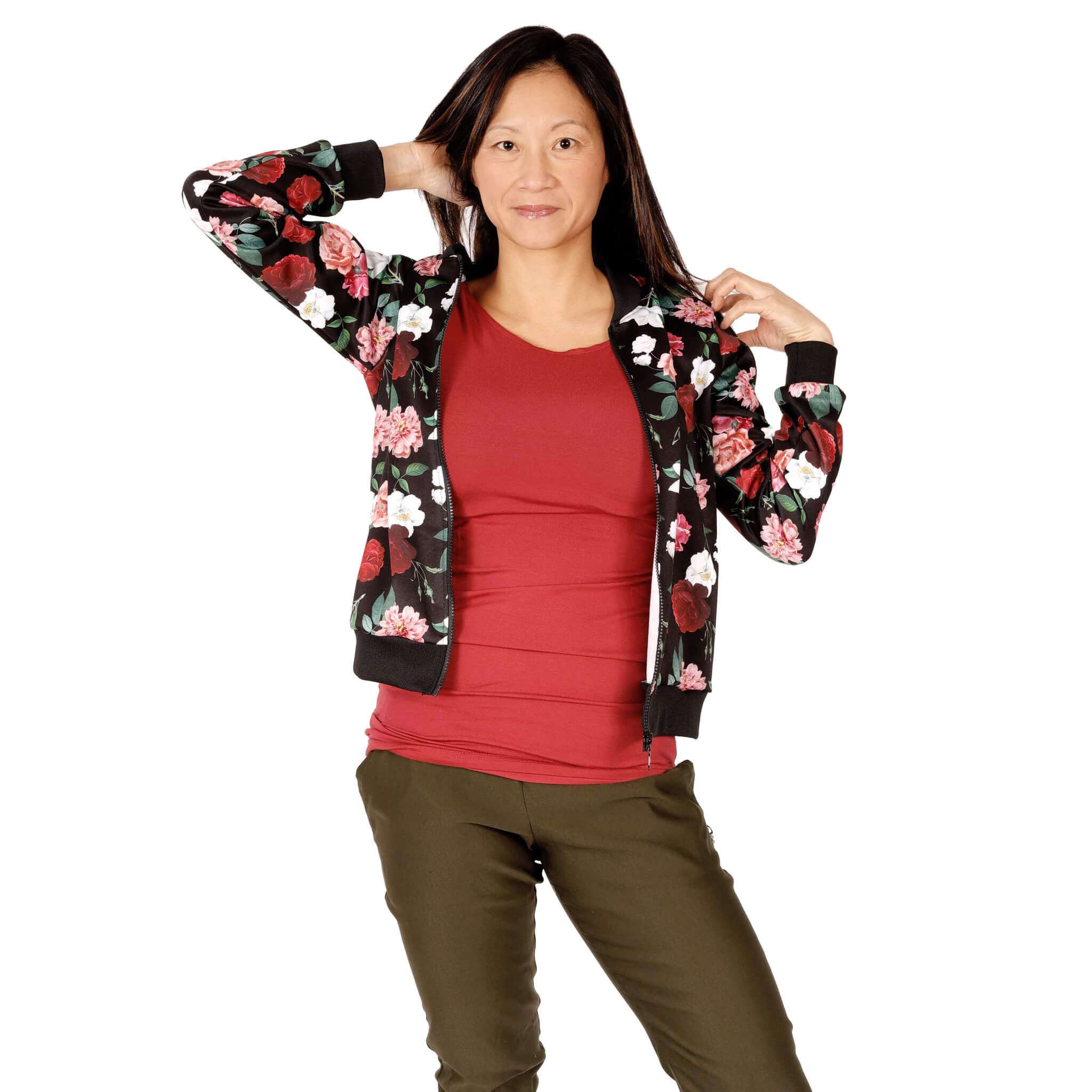 Veste bomber ample à manches longues imprimé Rosie - Billy