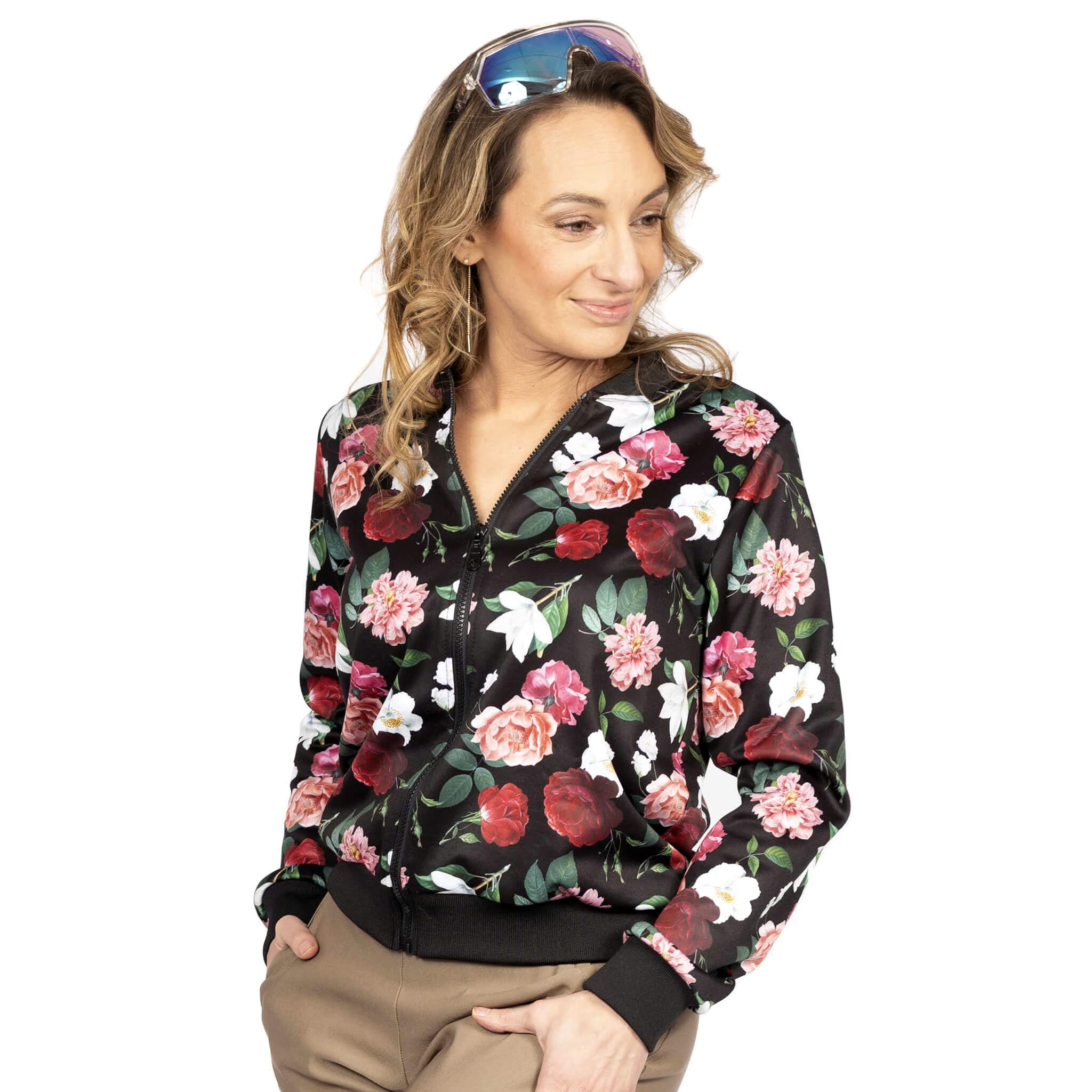 Veste bomber ample à manches longues imprimé Rosie - Billy