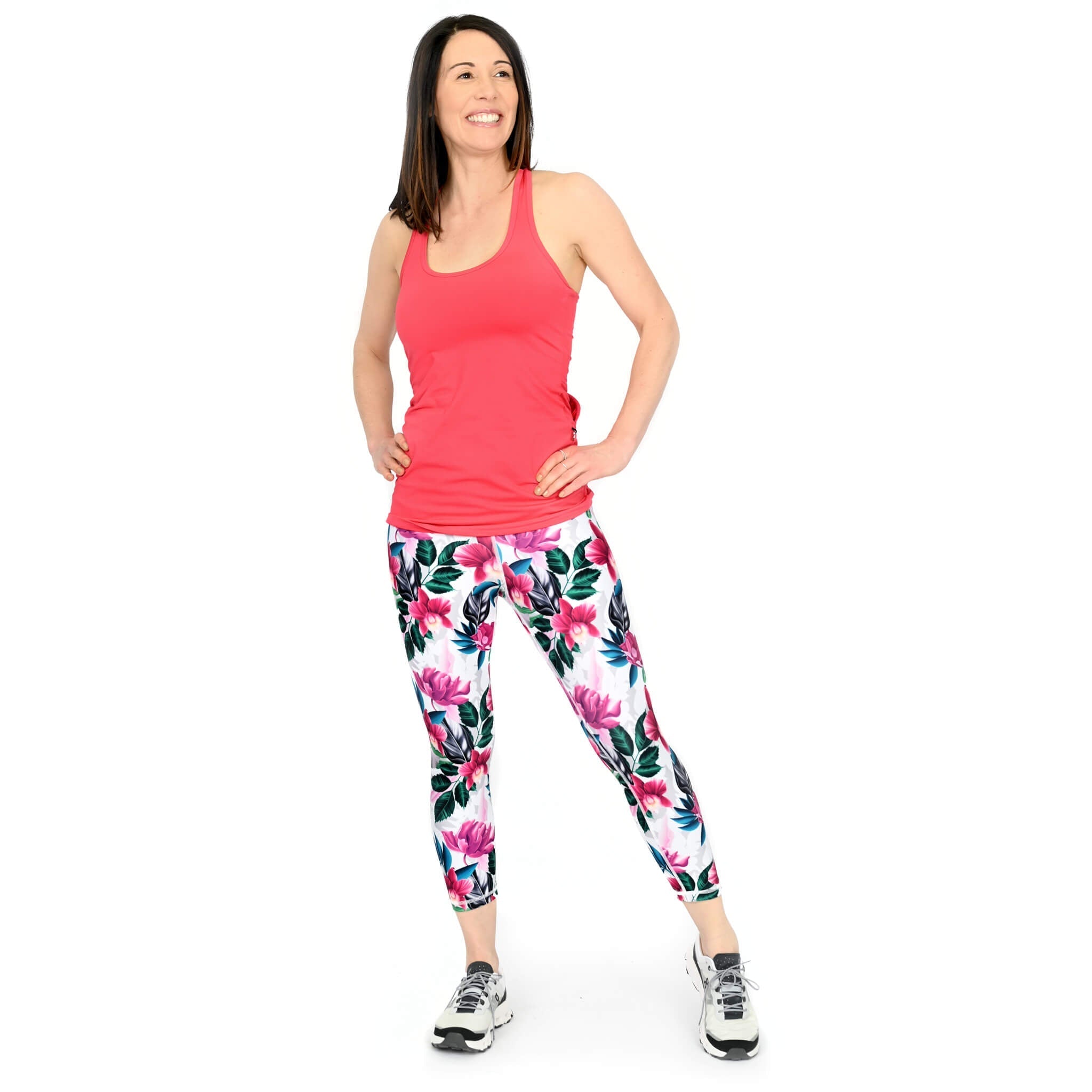 Angelina - Eco Orchid Capri Leggings