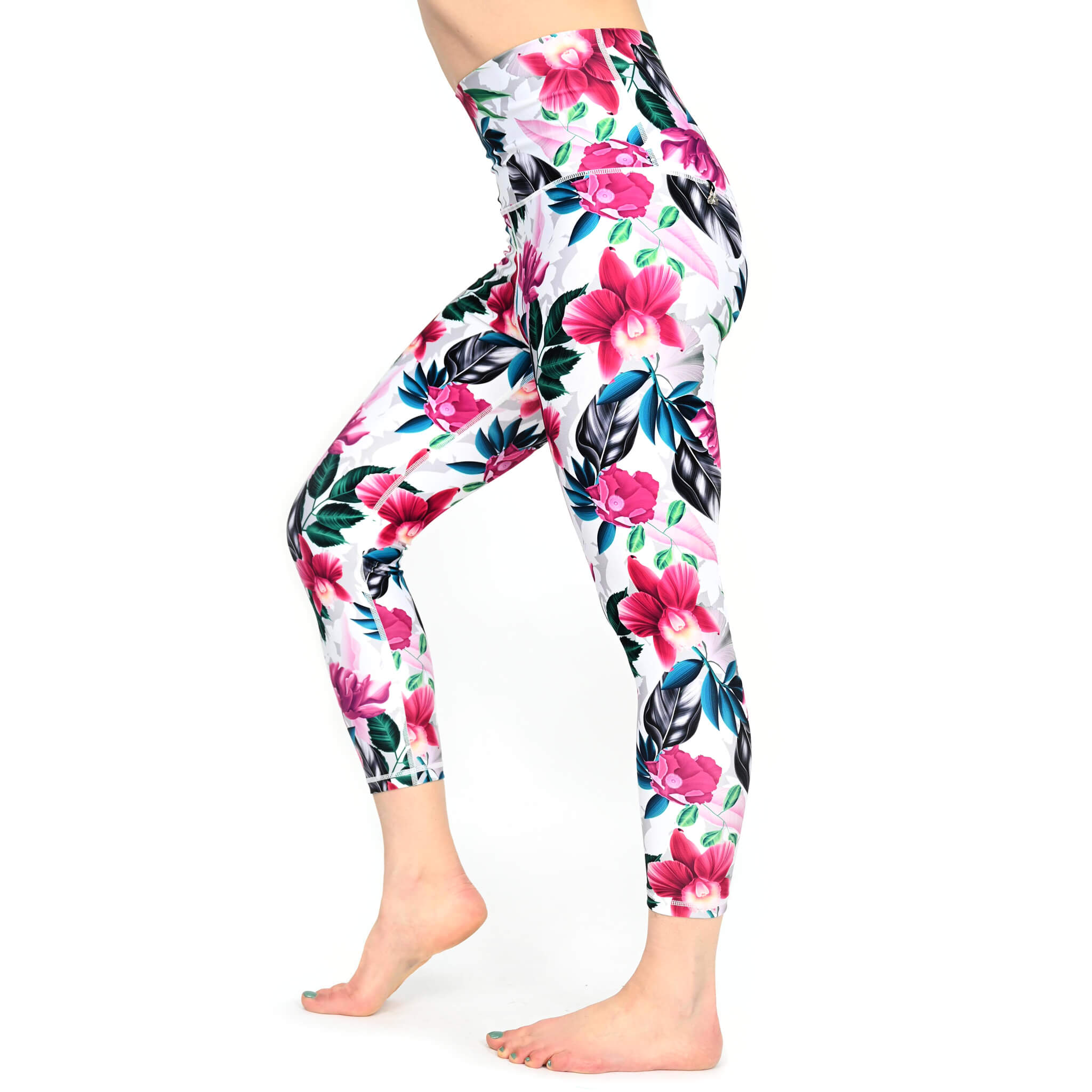 Angelina - Eco Orchid Capri Leggings
