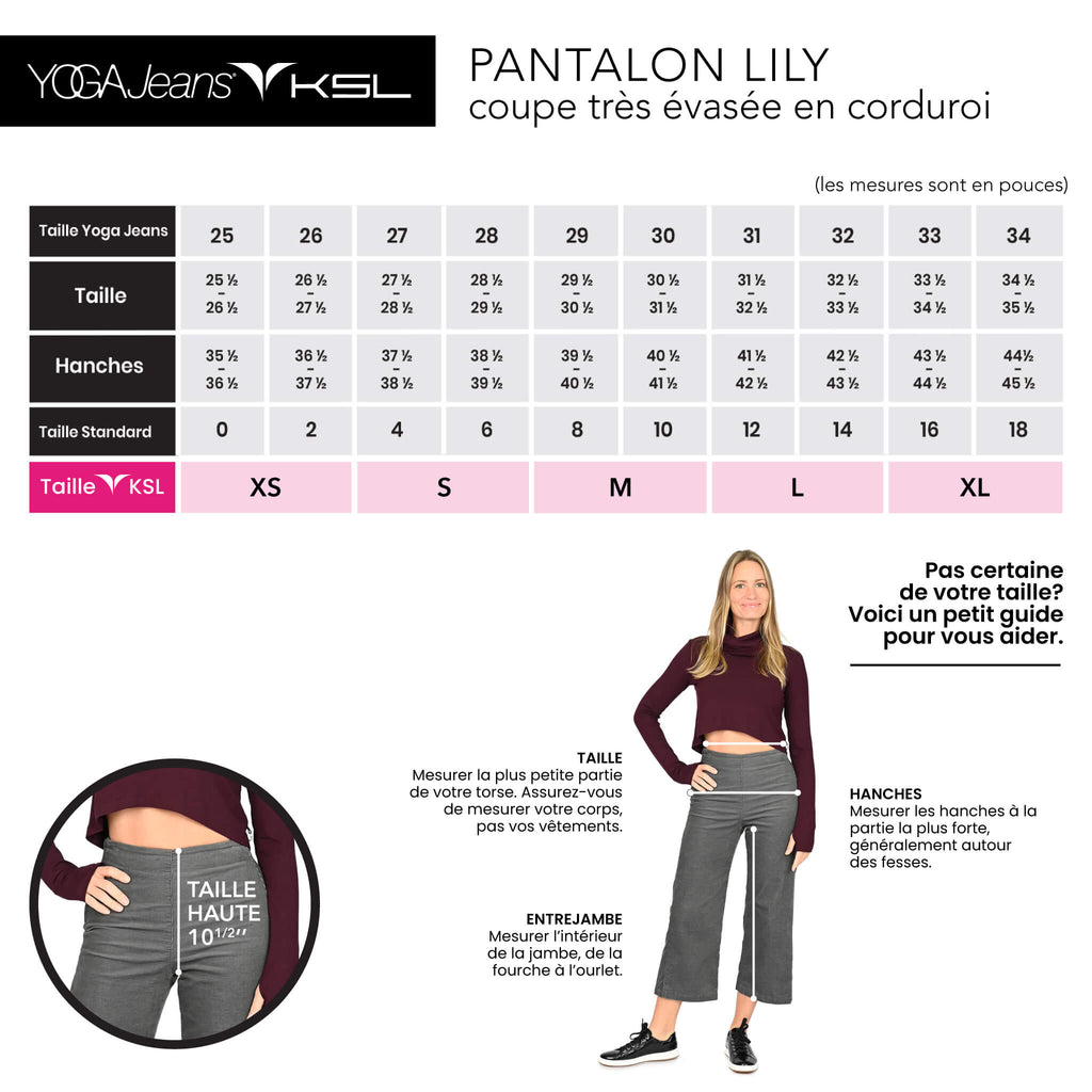 Lily - Pantalon à jambe large en corduroi - YOGA Jeans & KSL