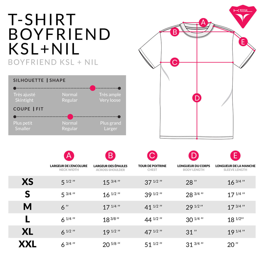 T-Shirt boyfriend KSL+Nil