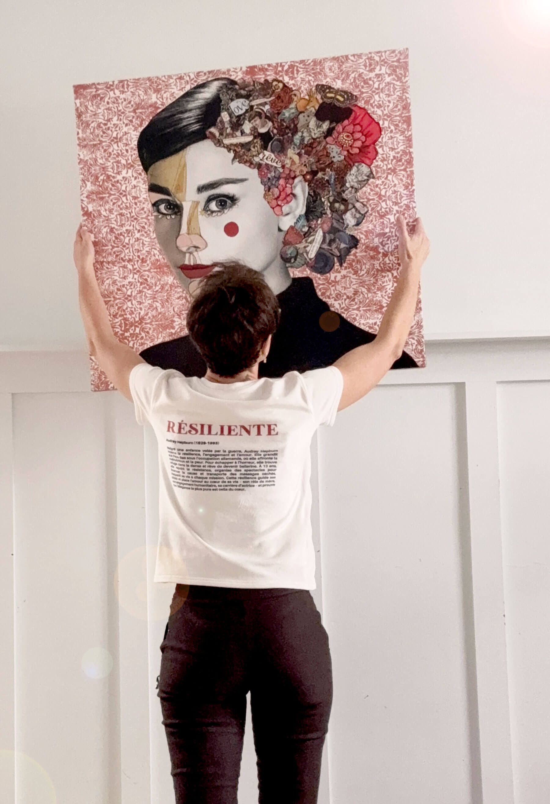 KSL X Adèle Blais : une collaboration inspirante pour le projet FORTES et ses chandails Idola mettant en lumière des femmes qui ont marqué l'histoire, dont Audrey Hepburn