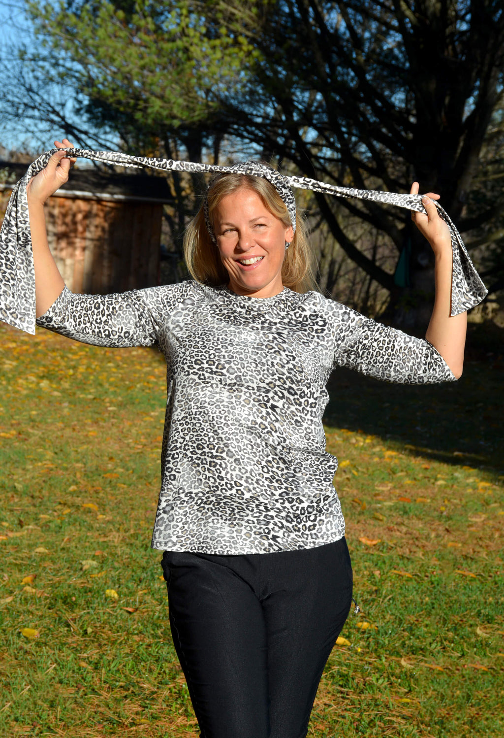 Christine - Foulard ceinture à motifs