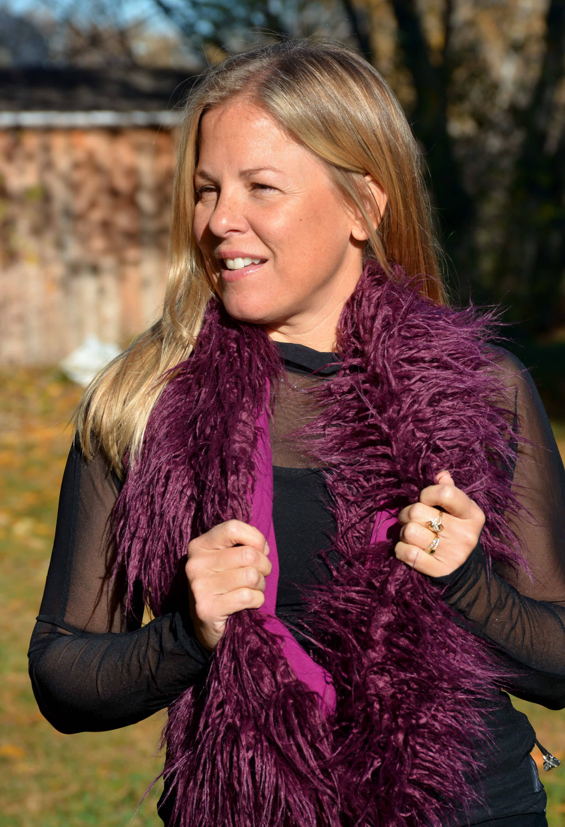 Jessica : Foulard en peluche