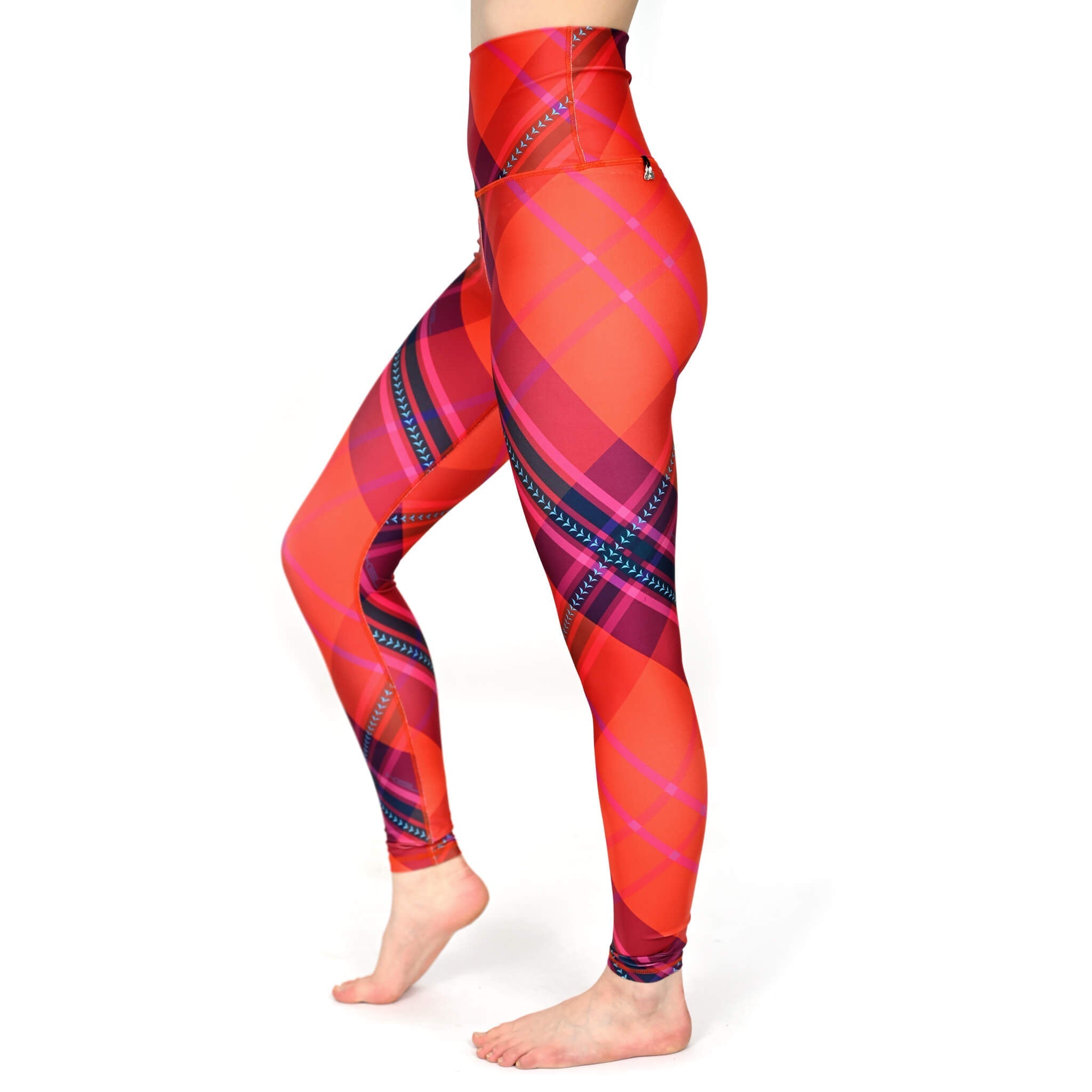 Legging à carreaux et taille haute - Angèle Édition Éco