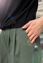 Joplin - Pantalon à jambe large et taille élastique