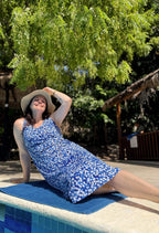 Piper - Robe longue sans manches à motifs