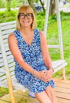 Piper - Robe longue sans manches à motifs