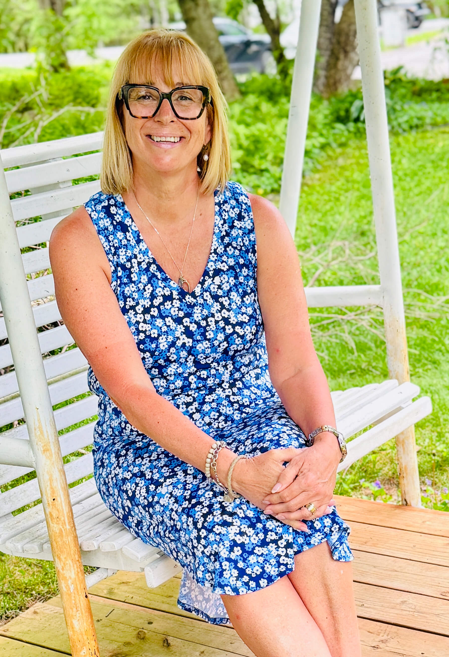 Piper - Robe longue sans manches à motifs