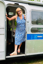 Piper - Robe longue sans manches à motifs