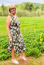 Piper - Robe longue sans manches à motifs