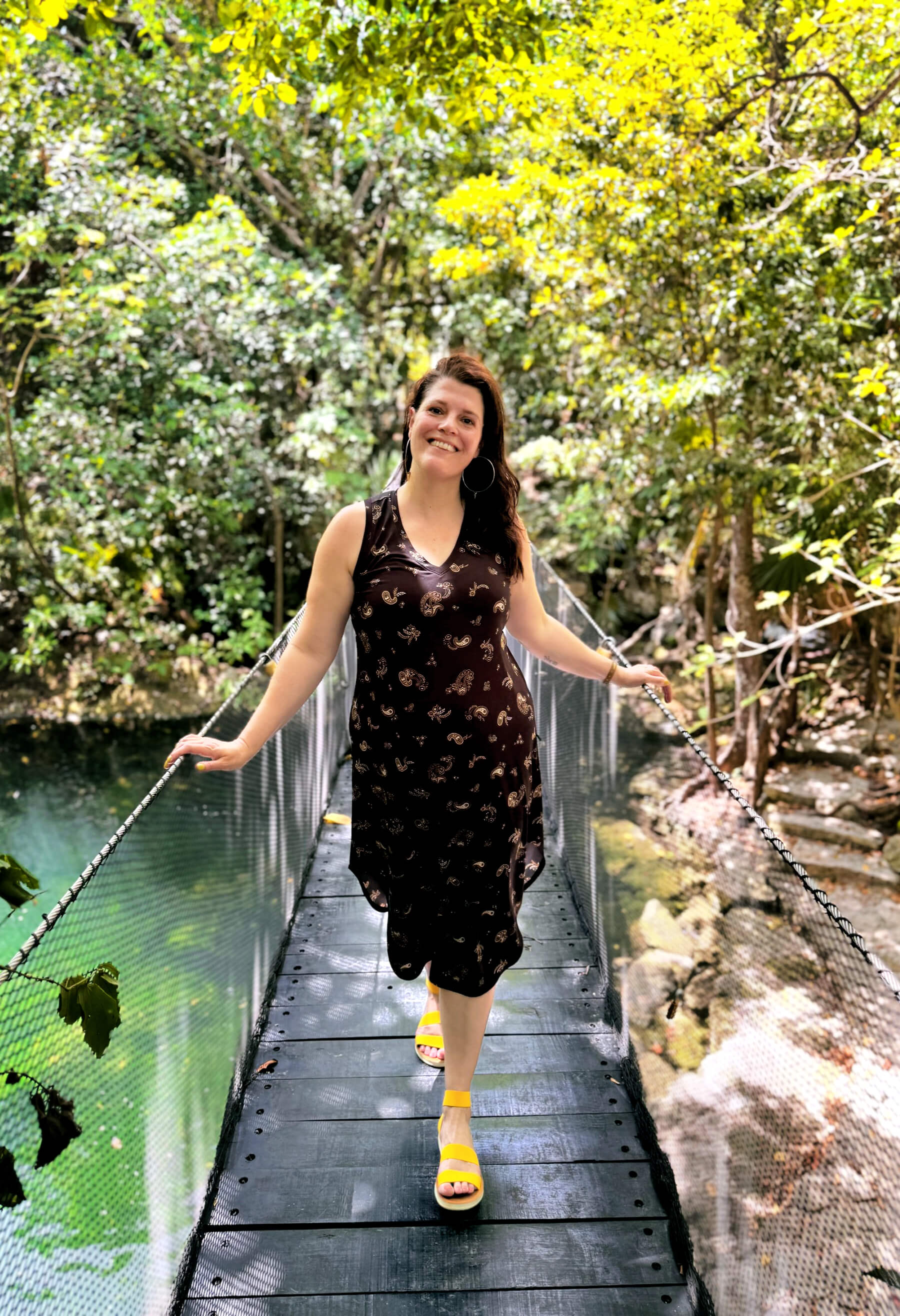 Piper - Robe longue sans manches à motifs