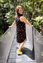 Piper - Robe longue sans manches à motifs