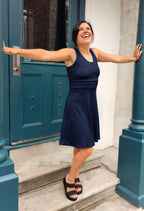 Susan - Sleeveless Printed Dress