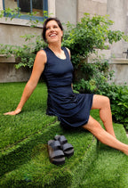 Susan - Sleeveless Printed Dress