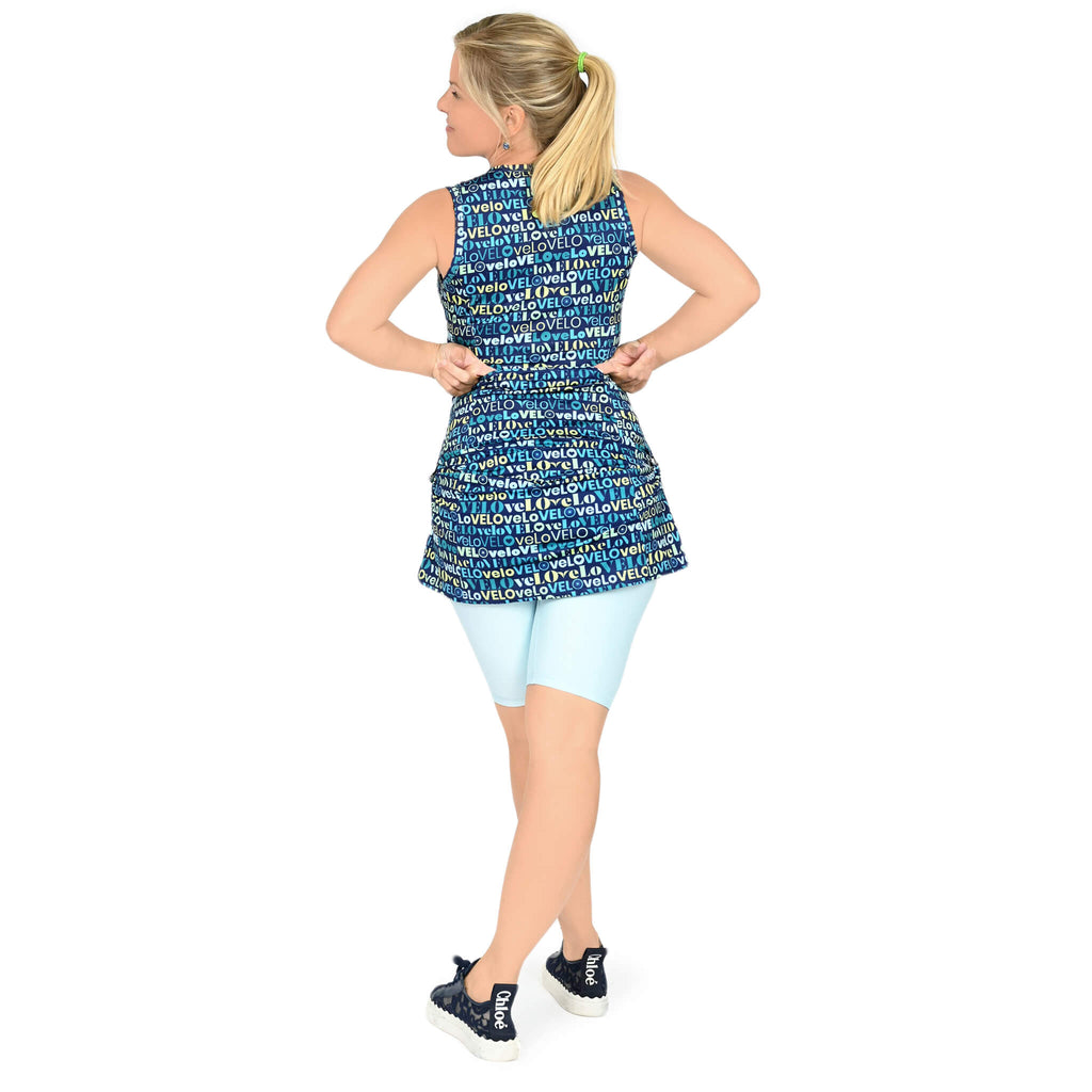 Vivia - Sleeveless V-neck short bike dress - LOVELO Collection