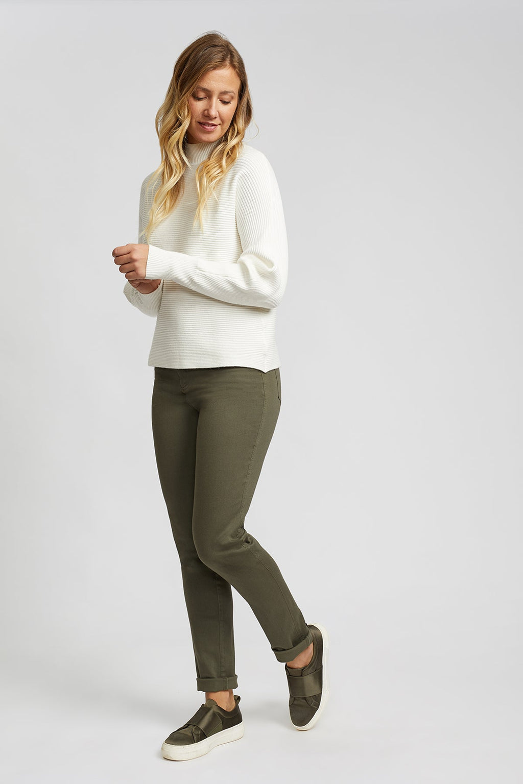 Léna - Ribbed high-neck sweater