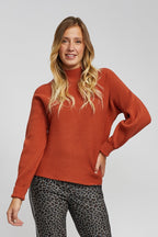 Léna - Ribbed high-neck sweater