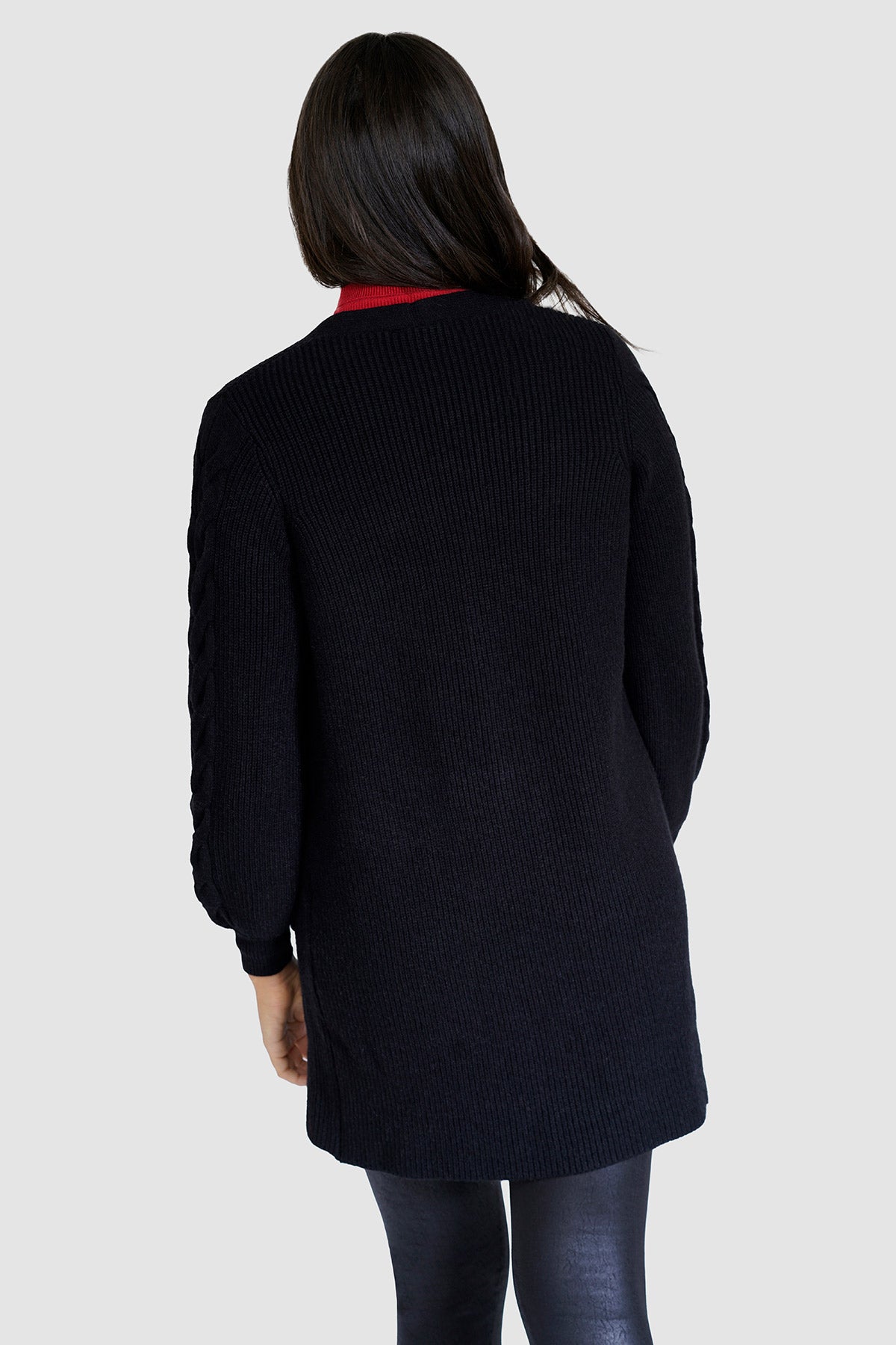 Cardigan en tricot torsadé