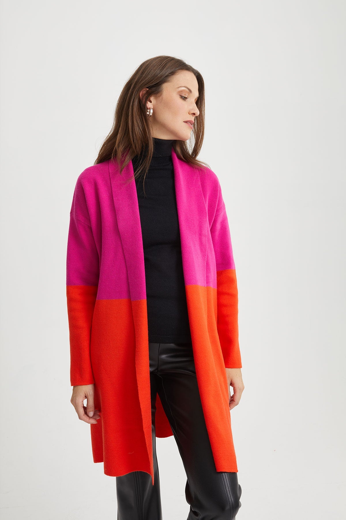 Cardigan deux couleurs