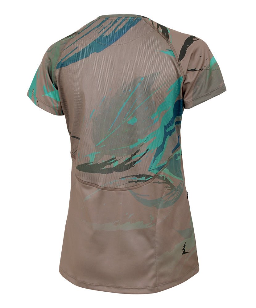 Maillot de Vélo ROOTS | Sarcelle/Sable in TMA-135.8WC by TREES Mountain Apparel