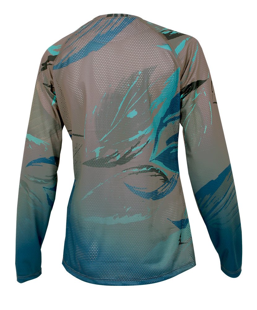 Maillot de Vélo SWITCHBACK FLOW | Sarcelle/Sable in TMA-237.8WC by TREES Mountain Apparel